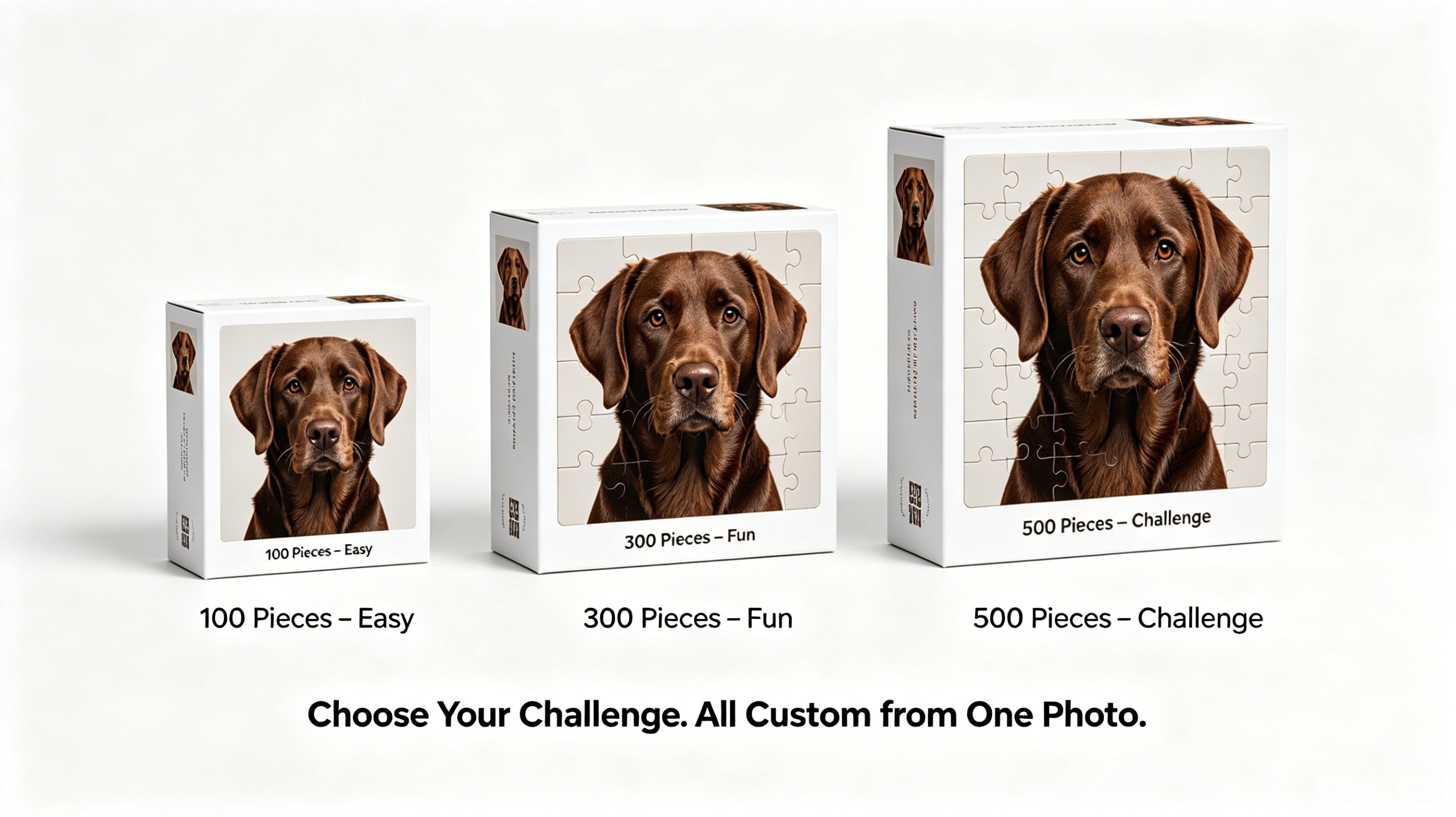 Custom Pet Photo Puzzle – Personalized Pet Jigsaw Gift from Photo