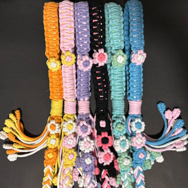 Handmade Woven Pet Leash Walking Rope For Dogs Cats