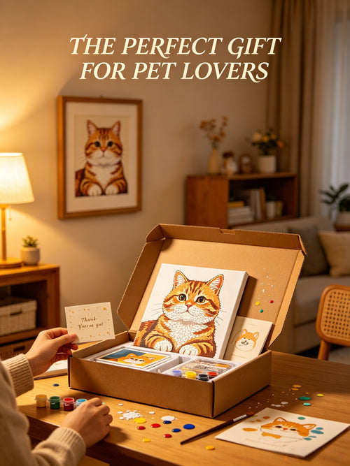 Custom Pet Paint By Numbers Kit | Personalized DIY Painting From Photo