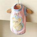 Bear Patch Cotton Pet Vest & Dress | Spring Summer Pet Clothes