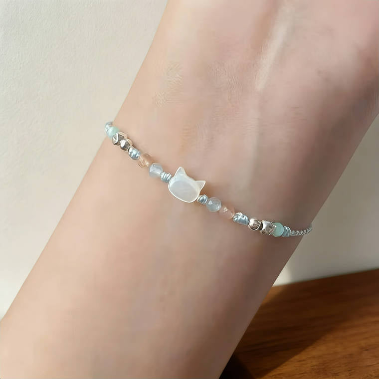 Cute Cat Versatile Woven Adjustable Beaded Bracelet | Gift For Girls