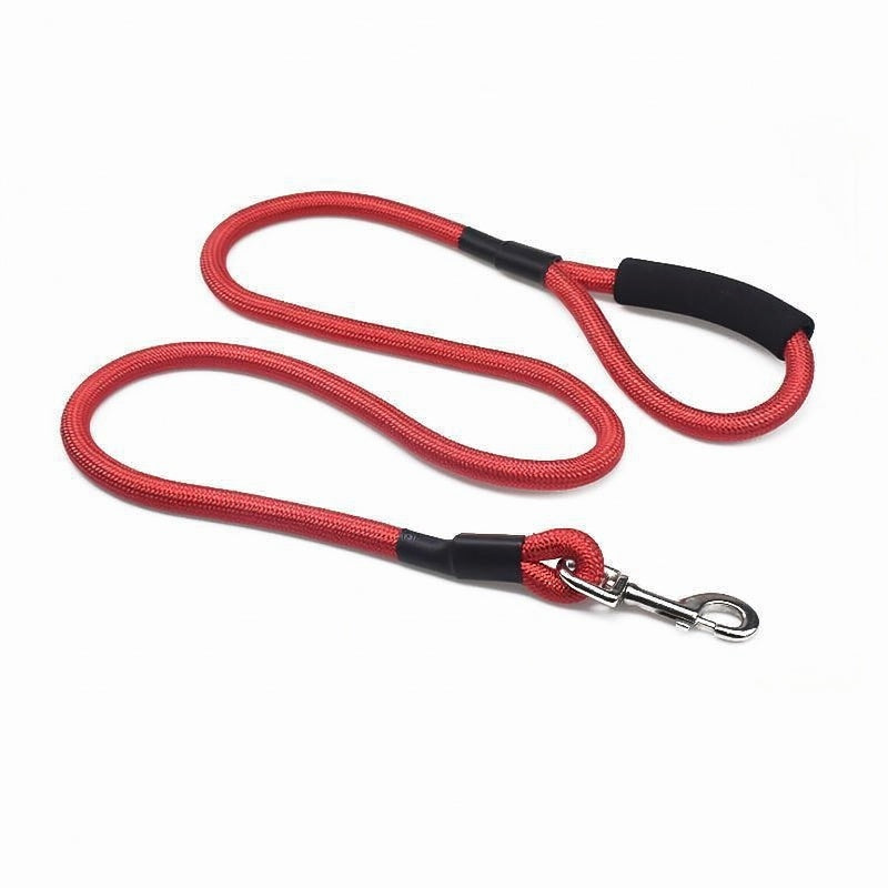 Durable Braided Rope Dog Leash | Nylon Pet Lead With Comfortable Handle