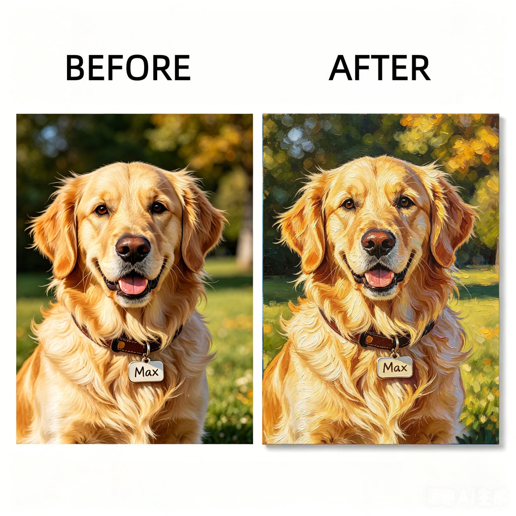Custom Pet Paint By Numbers Kit From Your Photo | DIY Oil Painting