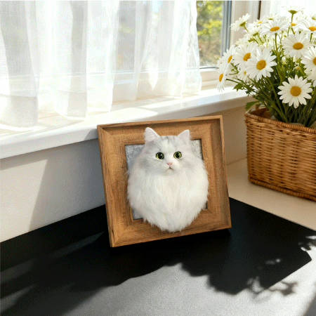 Personalized Needle Felt Pet Portrait | Handmade Custom Dog & Cat Keepsake Gift