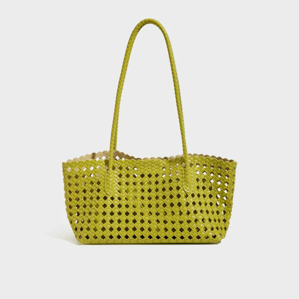 Sac fourre-tout à poignée en crochet fraise fait main