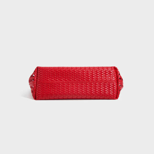 Sac fourre-tout à poignée en crochet fraise fait main