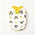 Summer Bear Round Neck Patchwork Samll Pet Clothings