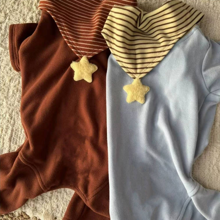 Pet Big Dogs Patchwork Striped Star Cute Clothings | Pet Clothes