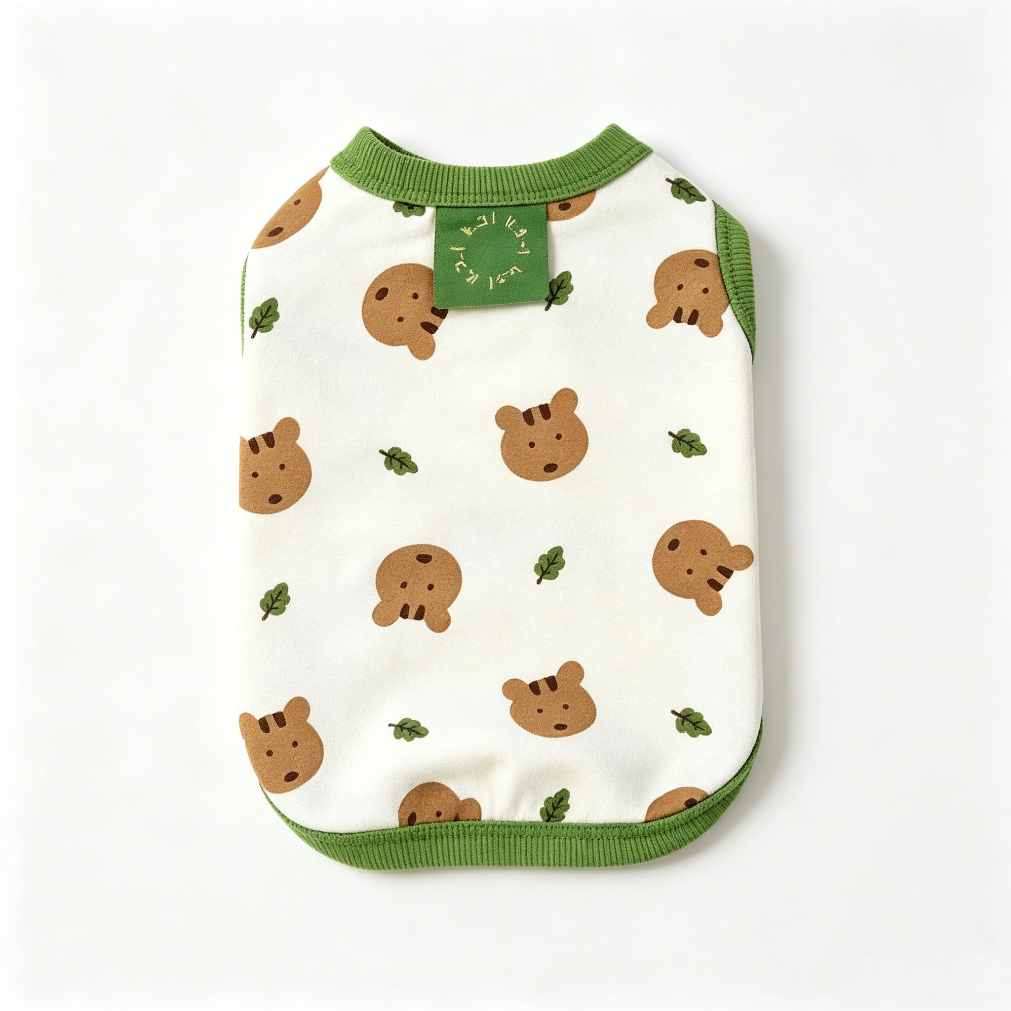 Summer Bear Round Neck Patchwork Samll Pet Clothings