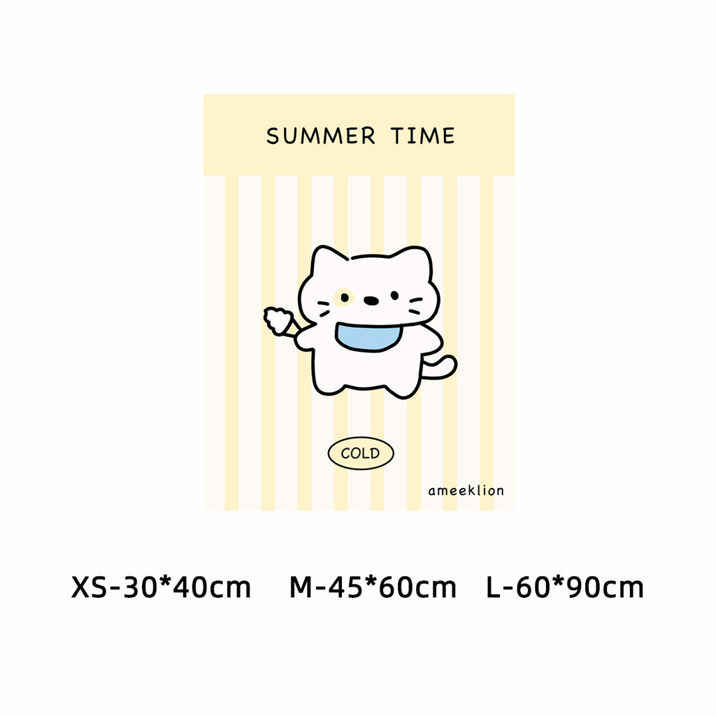 Tapis de couchage toutes saisons pour animaux de compagnie, chat et chien, coussin pour chiot, tapis de sol de dessin animé