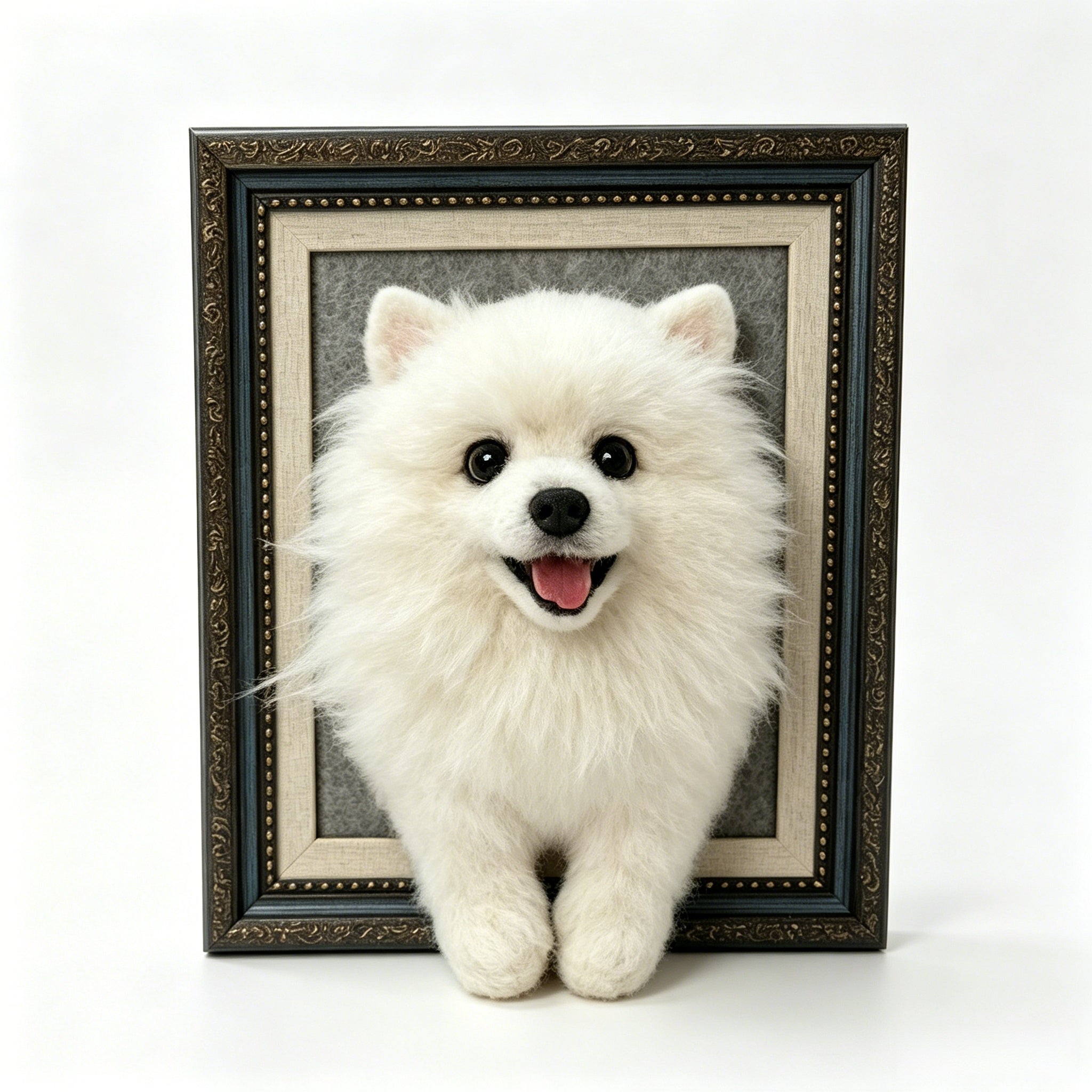 Personalisiertes Nadelfilz-Haustierportrait | Handgefertigtes individuelles Hunde- & Katzen-Erinnerungsgeschenk
