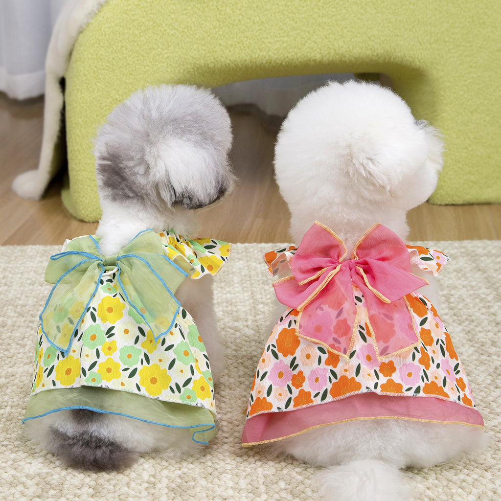 Floral Princess Dress For Small Dogs | Pet Dress