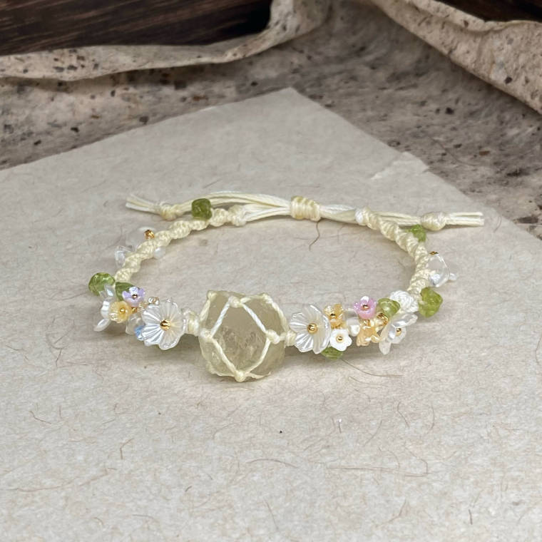 Colorful Lucky Versatile Woven Adjustable Crystal Bracelet | Gift For Girls