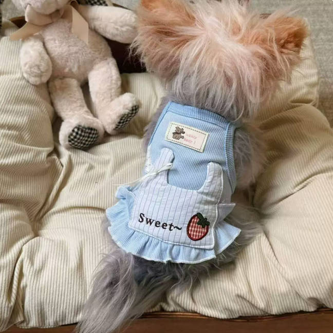 Summer Sweet Macaron Camisole Pet Dress For Small Dogs