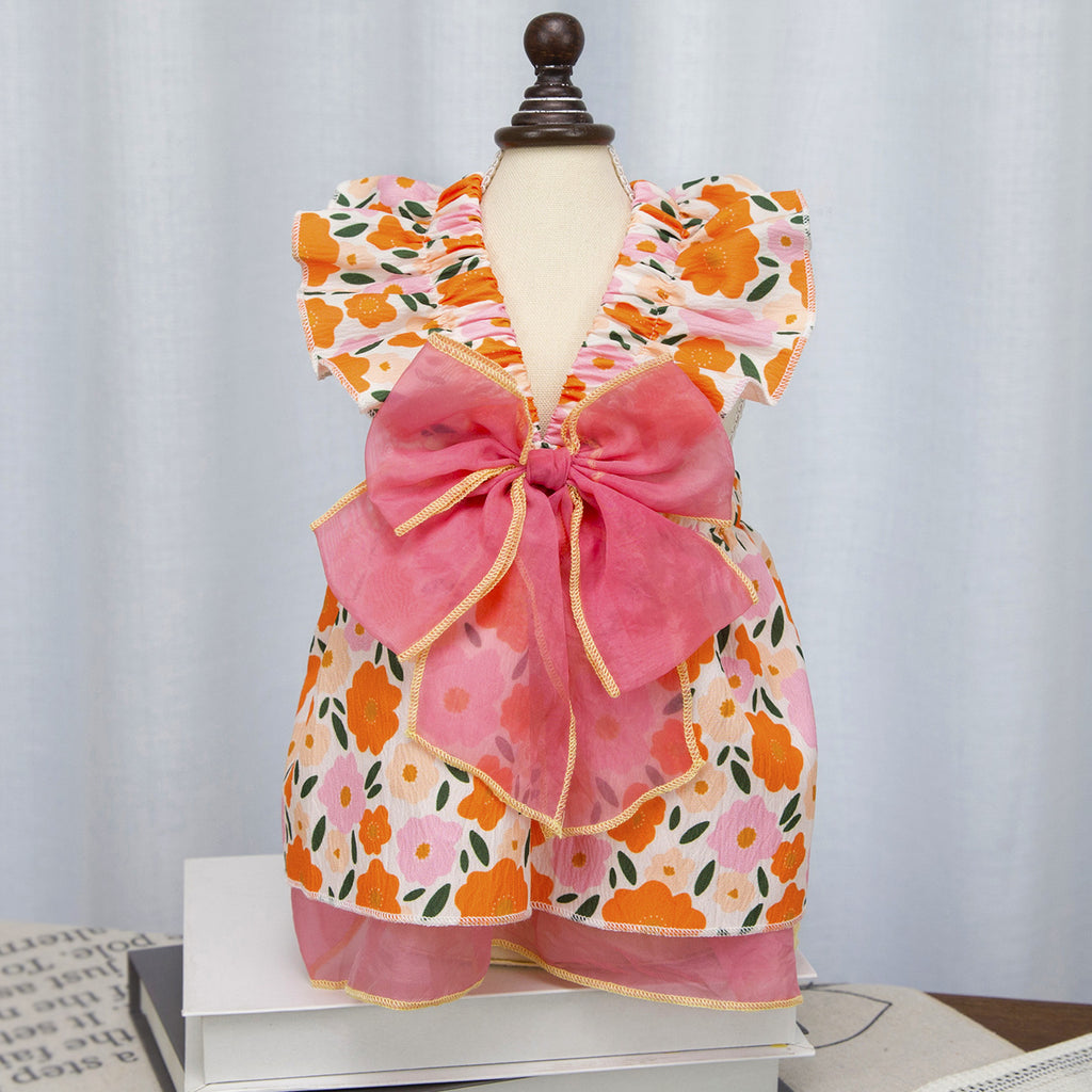 Floral Princess Dress For Small Dogs | Pet Dress