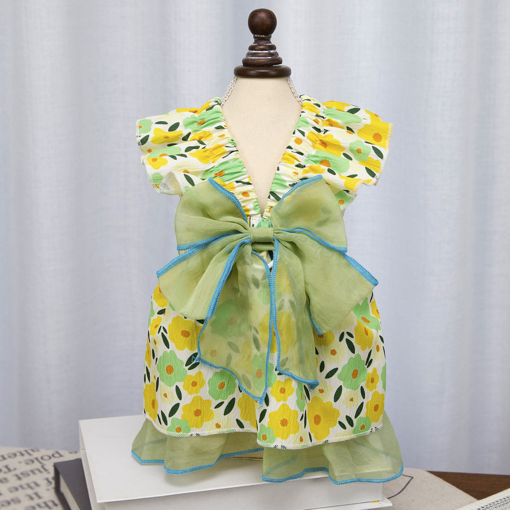 Floral Princess Dress For Small Dogs | Pet Dress