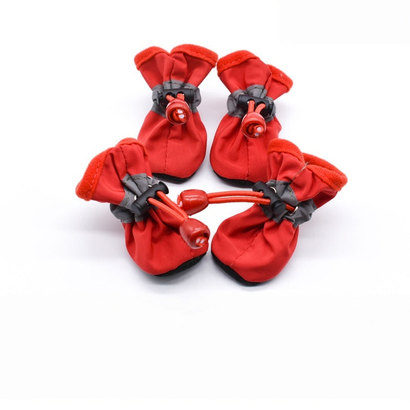 Pet Solid Color No-Slip Rain Shoes Foot-Protective Small Dogs Shoes