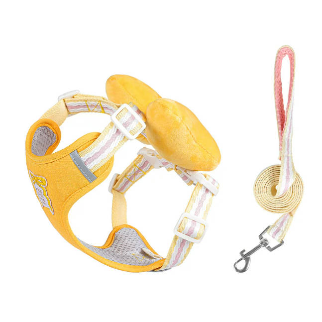 Small Dog Vest Harness With Bow Escape Proof Pet Leash Suit