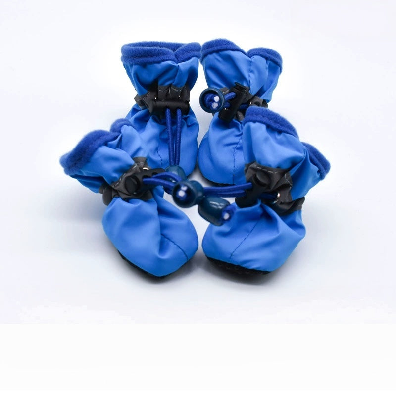 Pet Solid Color No-Slip Rain Shoes Foot-Protective Small Dogs Shoes
