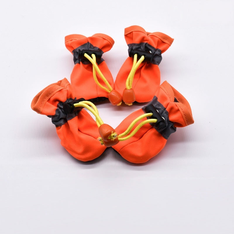 Pet Solid Color No-Slip Rain Shoes Foot-Protective Small Dogs Shoes