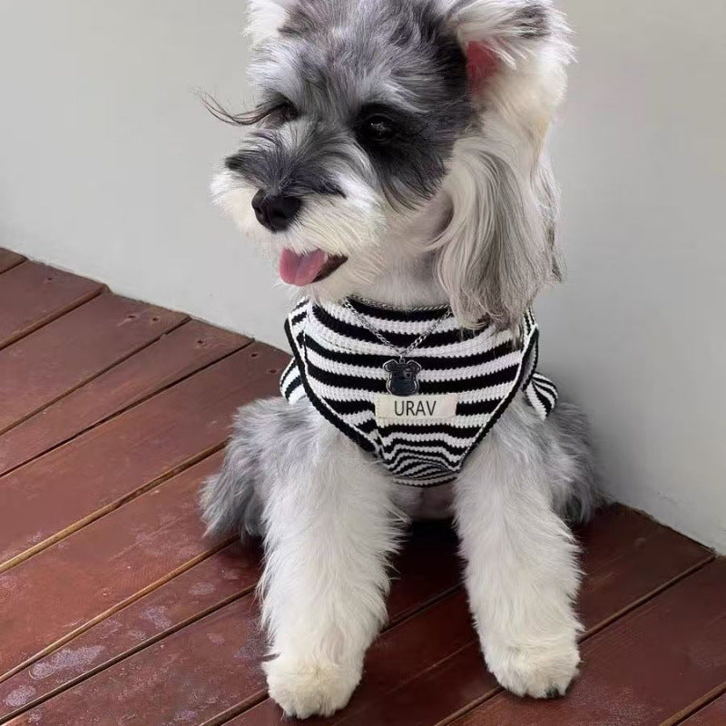 Classic Black Striped Summer Pet Clothes For Small Dogs & Cats