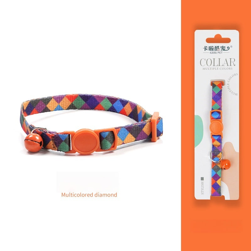 Braided Bell Safety Breakaway Adjustable Comfortable Pets Collar