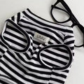 Classic Black Striped Summer Pet Clothes For Small Dogs & Cats