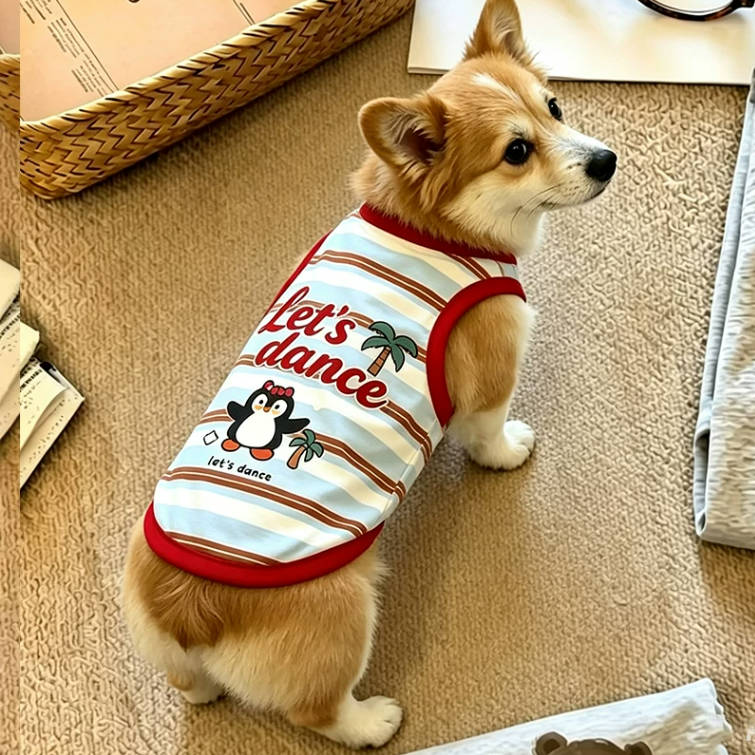 Summer Floral Camisole Pumpkin Pet Dress For Small Puppies (Copy)