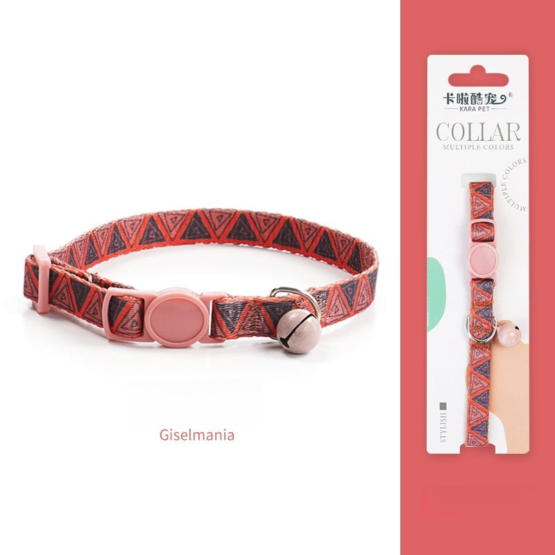 Braided Bell Safety Breakaway Adjustable Comfortable Pets Collar