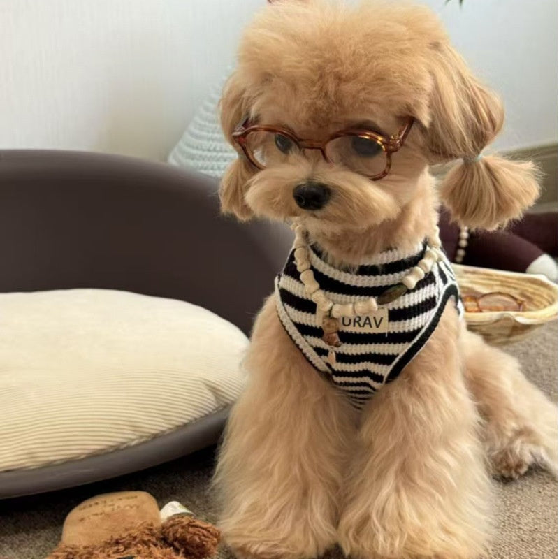 Classic Black Striped Summer Pet Clothes For Small Dogs & Cats
