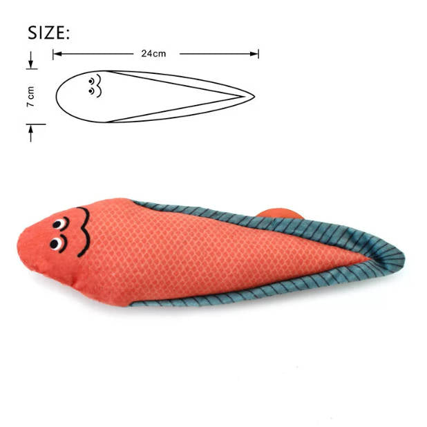 Catnip Toy Simulation Fish Cat Toy For Teeth Grinding Pet Toy