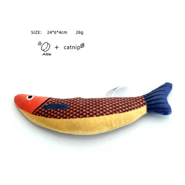 Catnip Toy Simulation Fish Cat Toy For Teeth Grinding Pet Toy