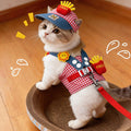 Breathable Escape Proof Cute Pet Leash Suit For Small Puppy Cats