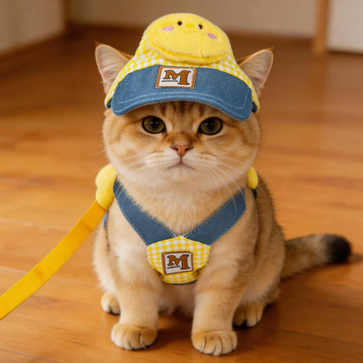 Breathable Escape Proof Cute Pet Leash Suit For Small Puppy Cats