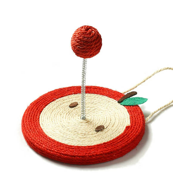 Cat Toys Set Interactive Sisal Scratching Board Hangable Tumbler Pet Toy