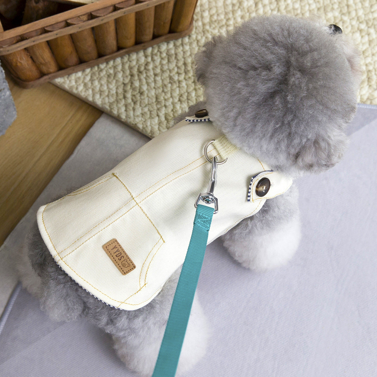 Trendy Denim Harness Overalls For Small Pets | Summer Pet Clothes