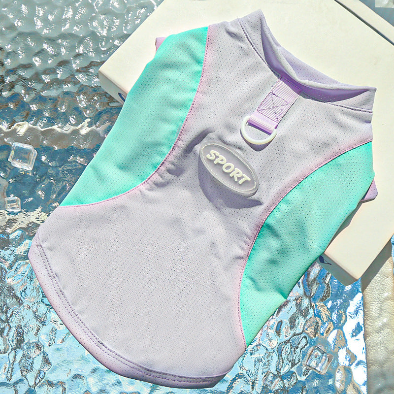 Ice Silk Cooling Dog Shirt | UV Protection For Large Dogs