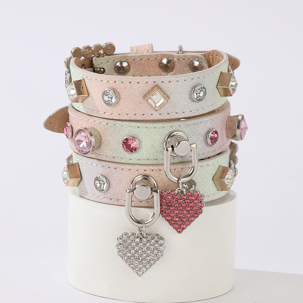 Gradient Safety Breakaway Adjustable Diamonds Pets Collar