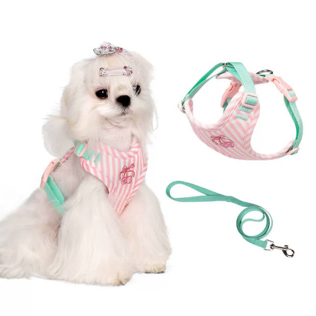 Cute Universal Cat Dog Harness Vest Escape Proof Pet Leash Suit