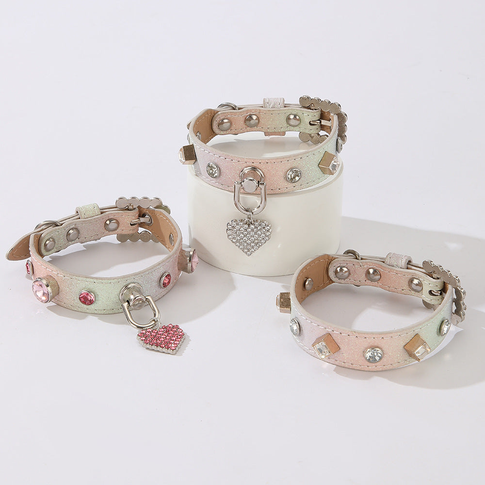 Gradient Safety Breakaway Adjustable Diamonds Pets Collar
