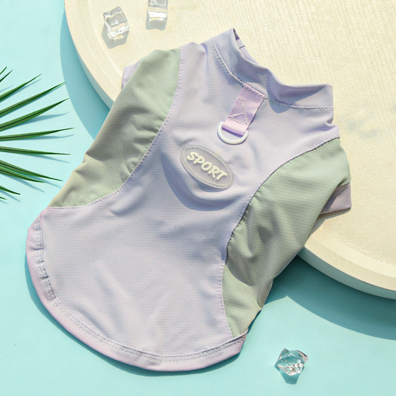 Ice Silk Cooling Dog Shirt | UV Protection For Large Dogs