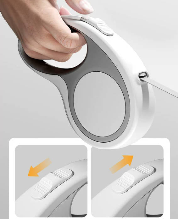 Retractable Nylon Escape Proof Dog Cat Pet Leash Automatic Lock